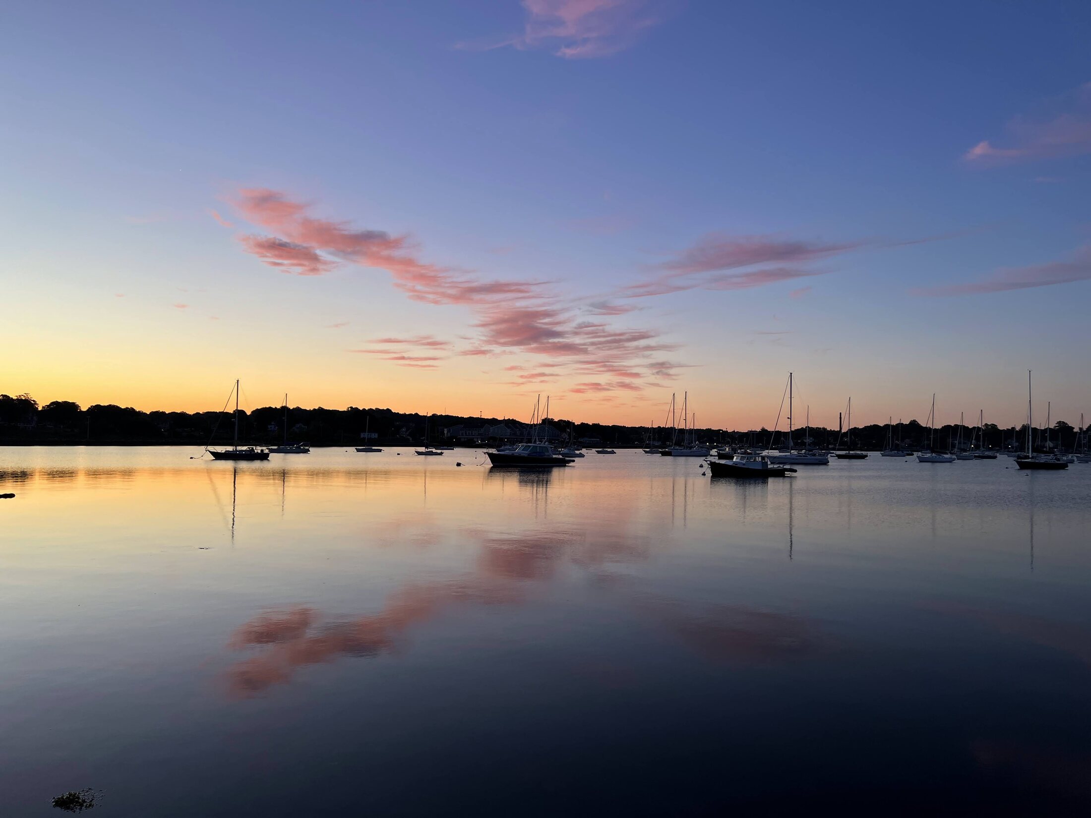 Sunset shoreline